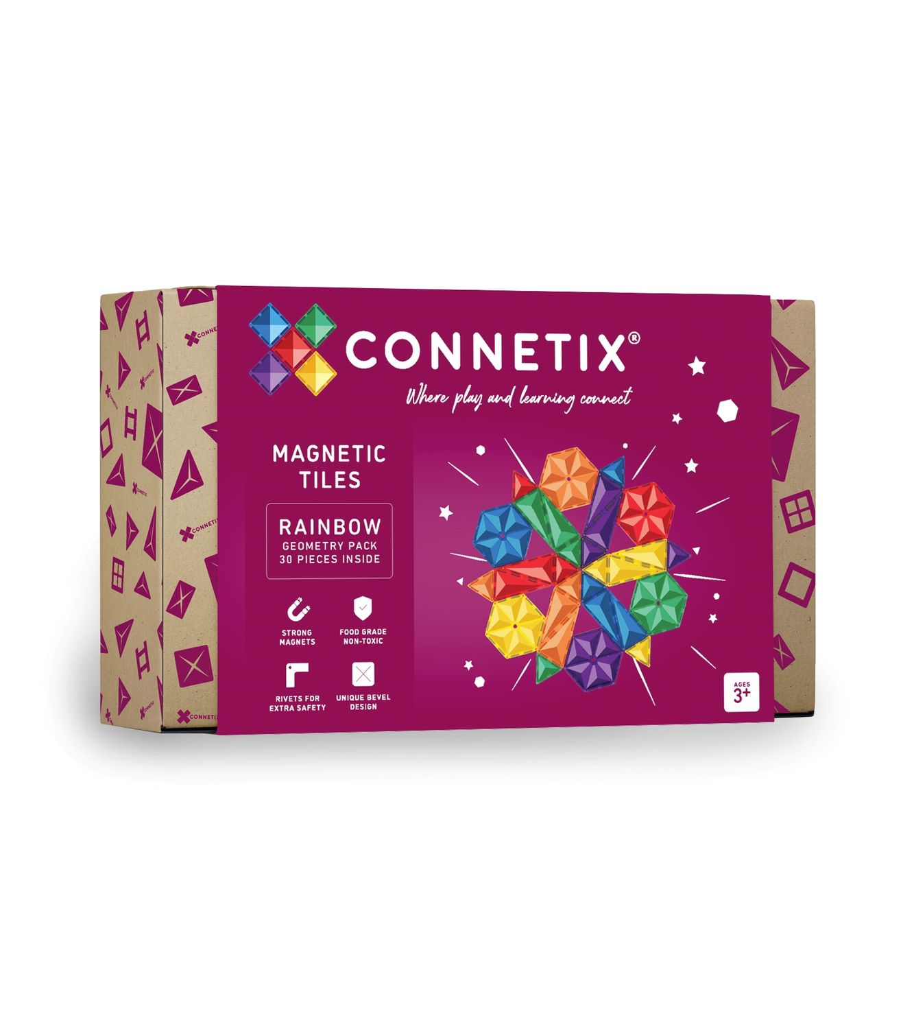 Connetix Rainbow Geometry Pack 30pc