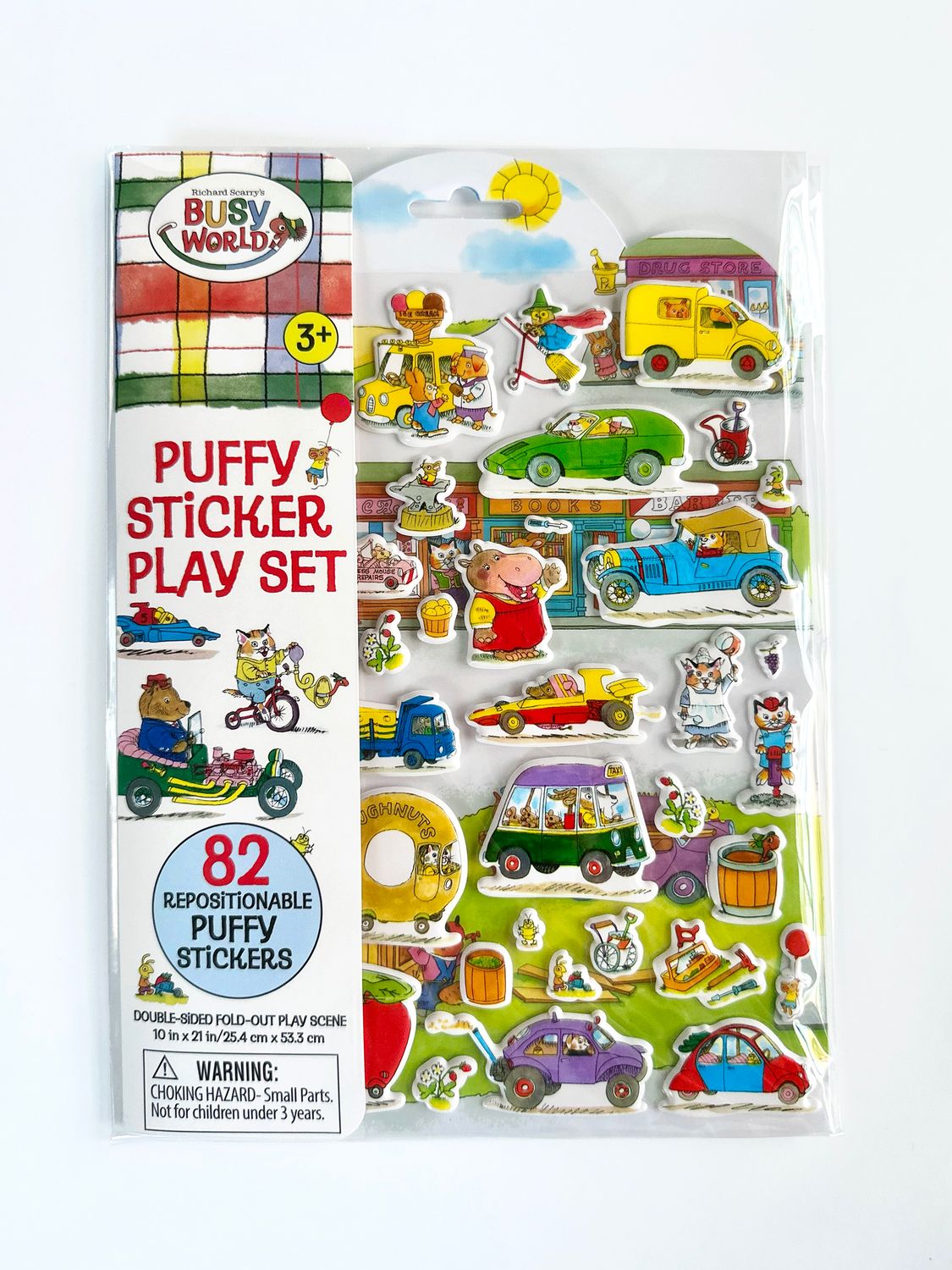 Bright Stripes Busy Town Puffy Sticker Play Set
