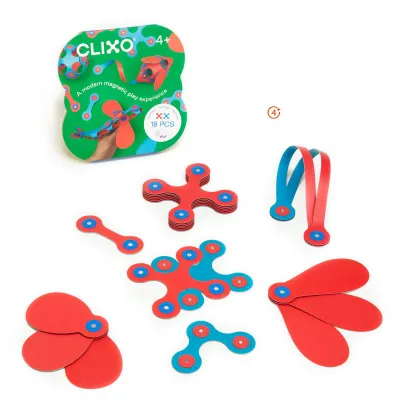 Clixo Itsy Pack 18pc Flamingo + Turquoise