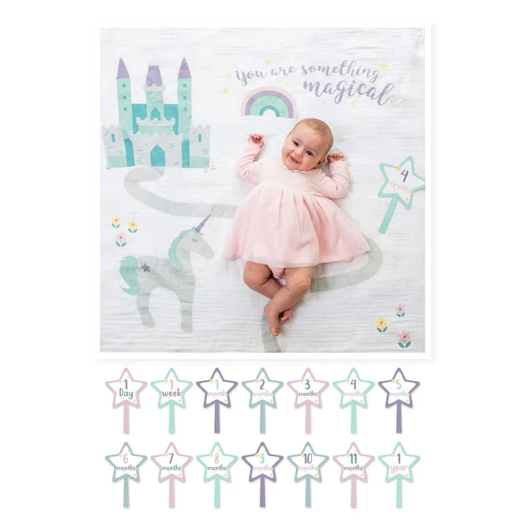 Lulujo Baby&#39;s 1st Year Blanket  - Something Magical