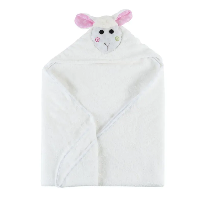 Zoocchini  Terry Hooded BabyTowel Lamb