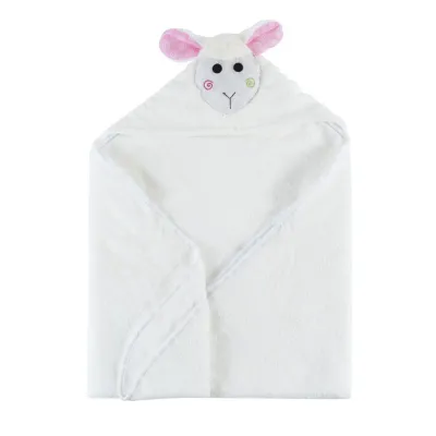 Zoocchini  Terry Hooded BabyTowel Lamb
