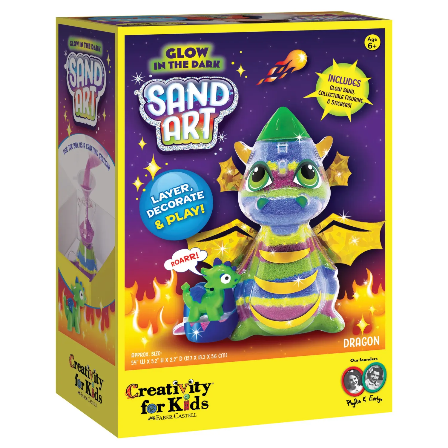 Creativity for Kids Glow Sand Art Dragon
