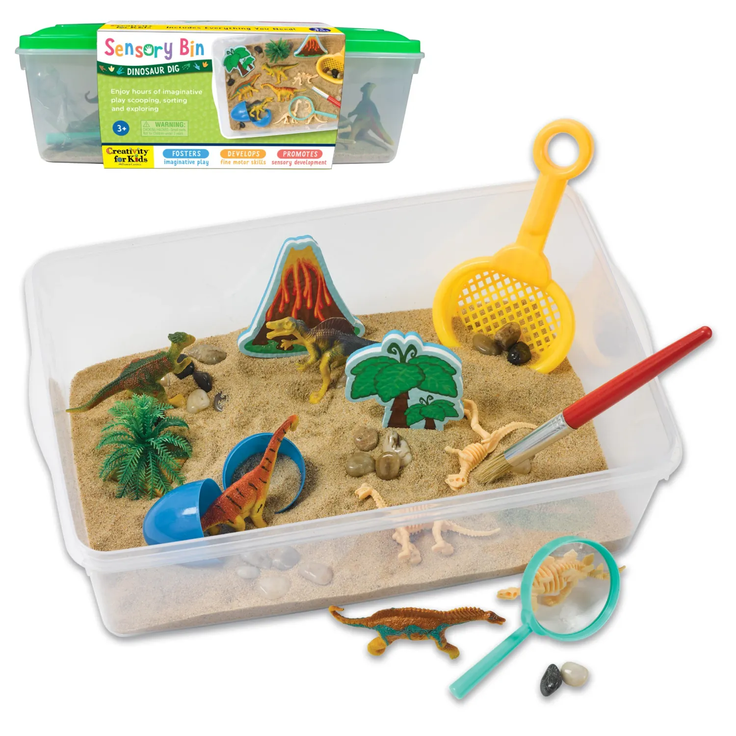 Creativity for Kids Dinosaur Dig Sensory Bin