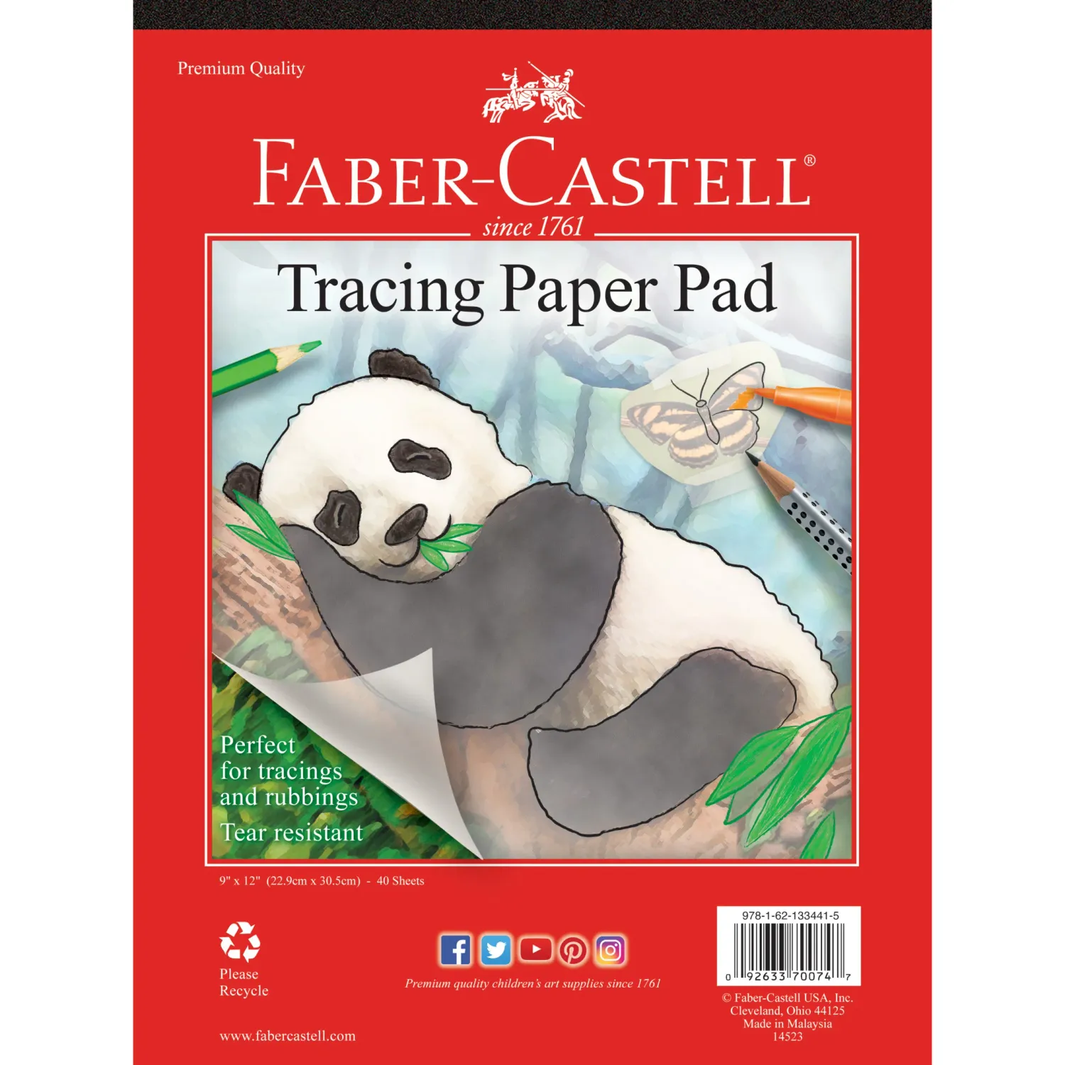 Faber Castell Tracing Paper Pad 9&quot; x 12