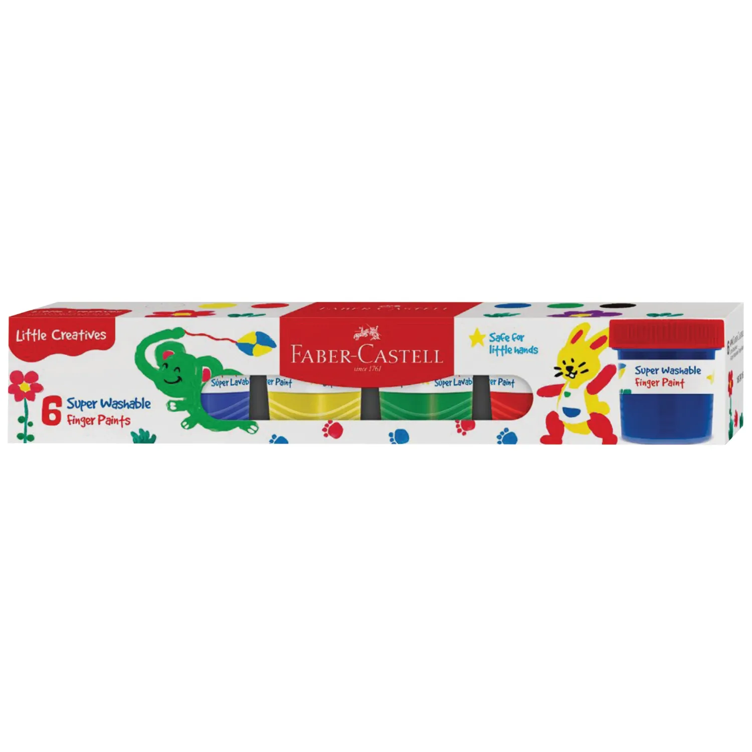 Faber Castell Little Creatives 6ct Fingerpaints