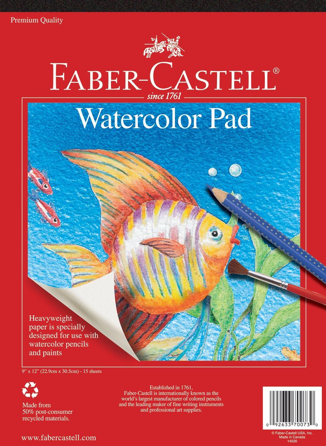 Faber Castell Watercolour Pad 9&quot; x 12