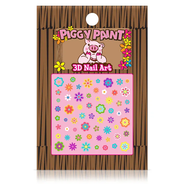 Piggy Paint Flower 3-D Nail Art