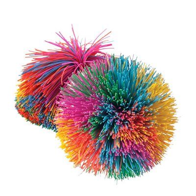 Toysmith Rainbow Pom Koosh Ball