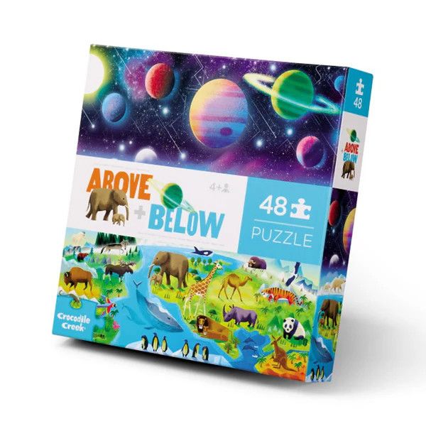 Crocodile Creek Above &amp; Below Earth and Space 48 pc Puzzle