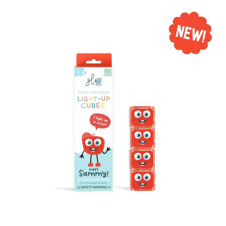 Glo Pals Light-Up Cubes Sammy Red