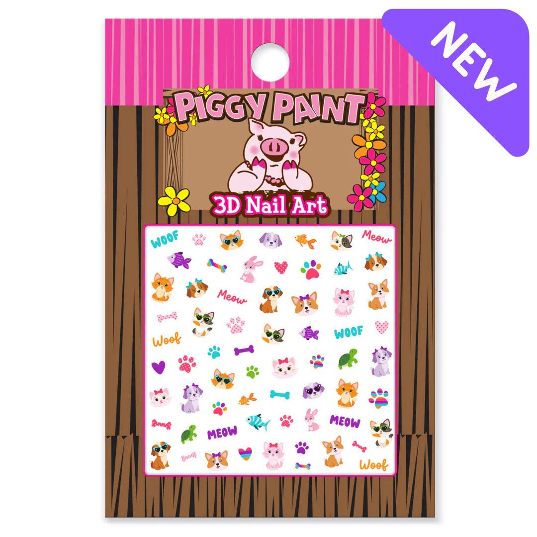 Piggy Paint Playful Pets Nail Art