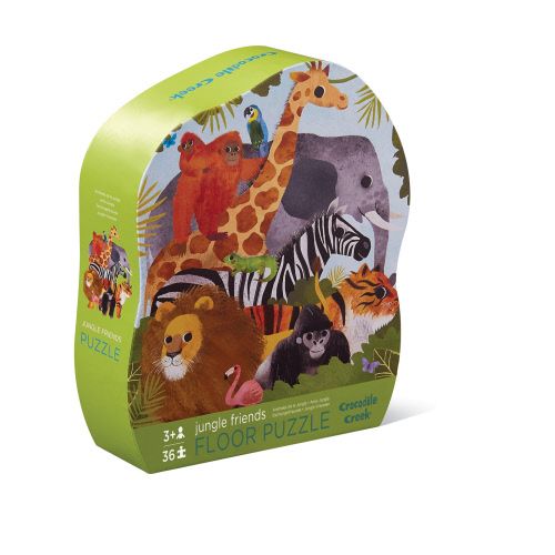 Crocodile Creek Floor Puzzle 36 pc Jungle Friends