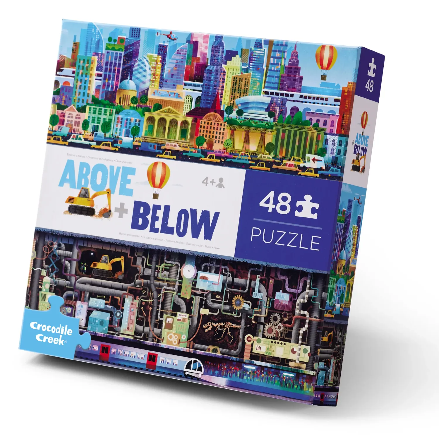 Crocodile Creek Above &amp; Below  Big City 48 pc  Puzzle