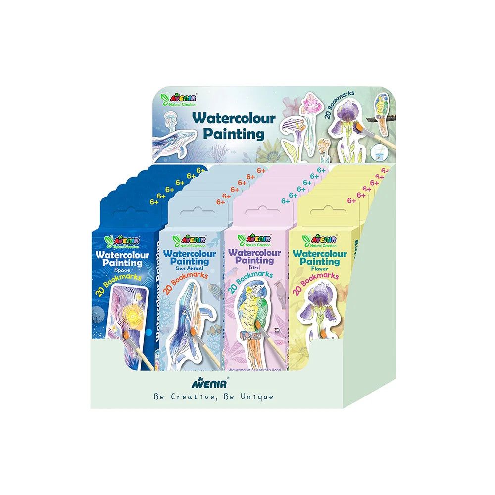 Avenir Watercolour Bookmark Painting