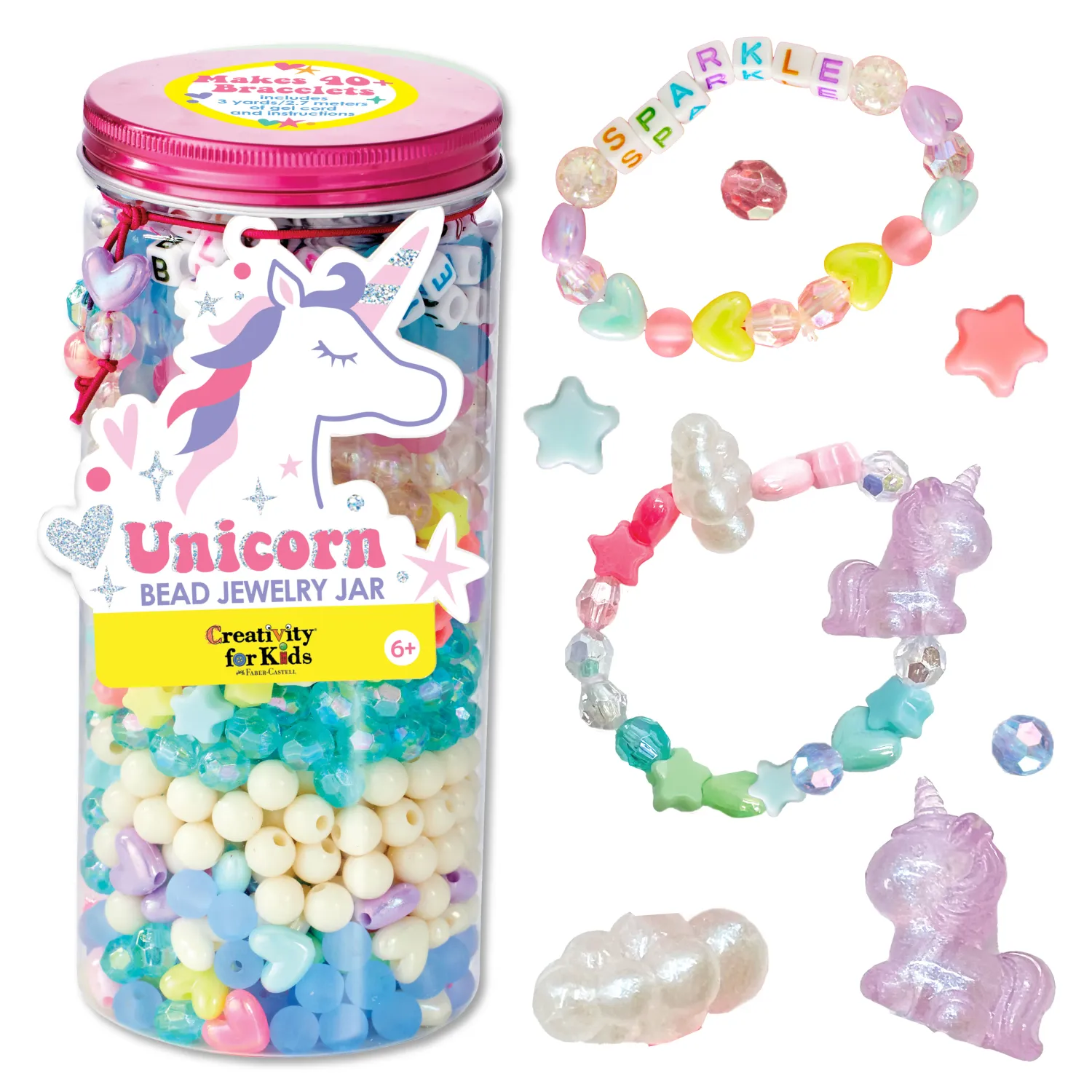 Faber Castell Unicorn Bead Jewelry Jar