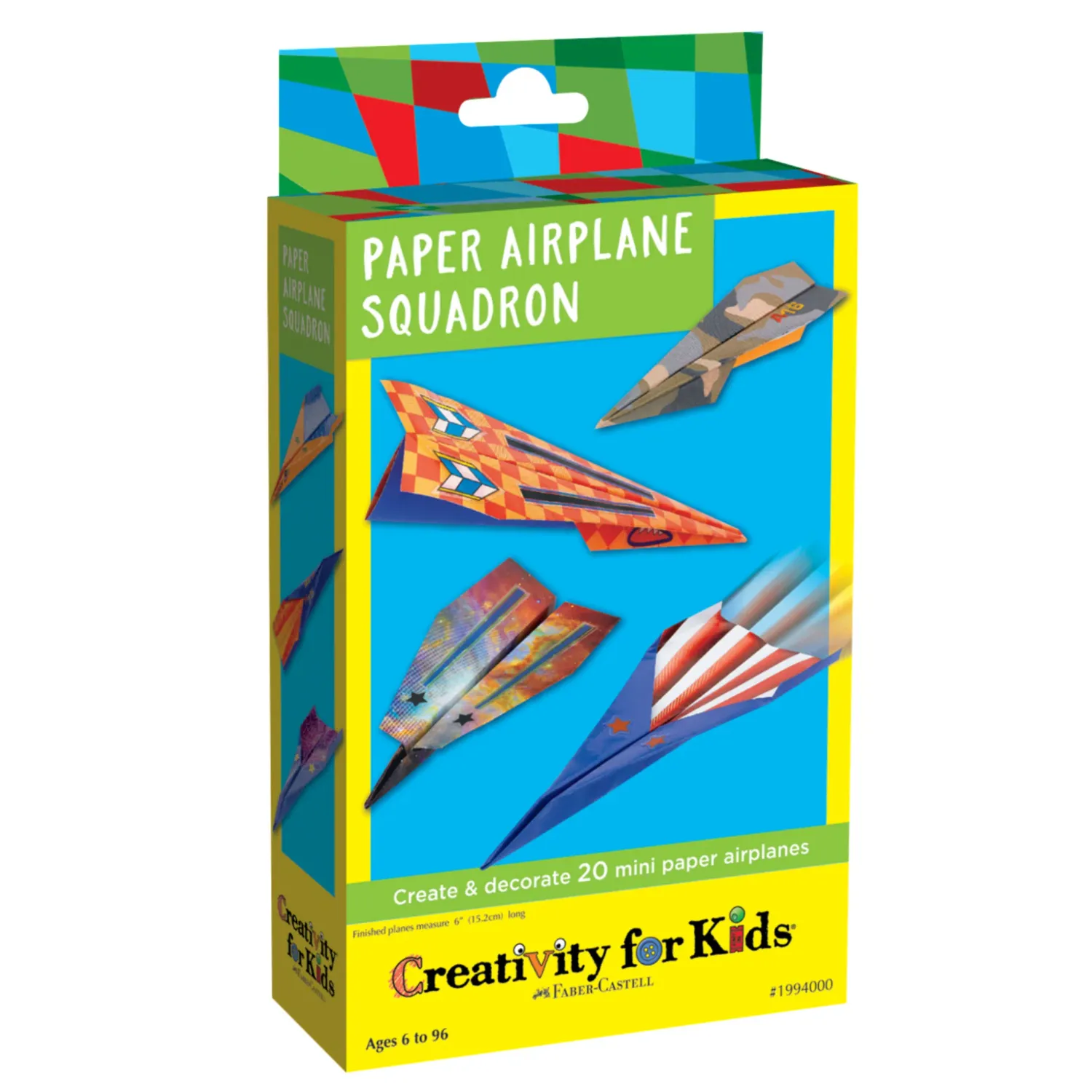 Creativity for Kids Stunt Squadron Neon Glow Paper Airplanes