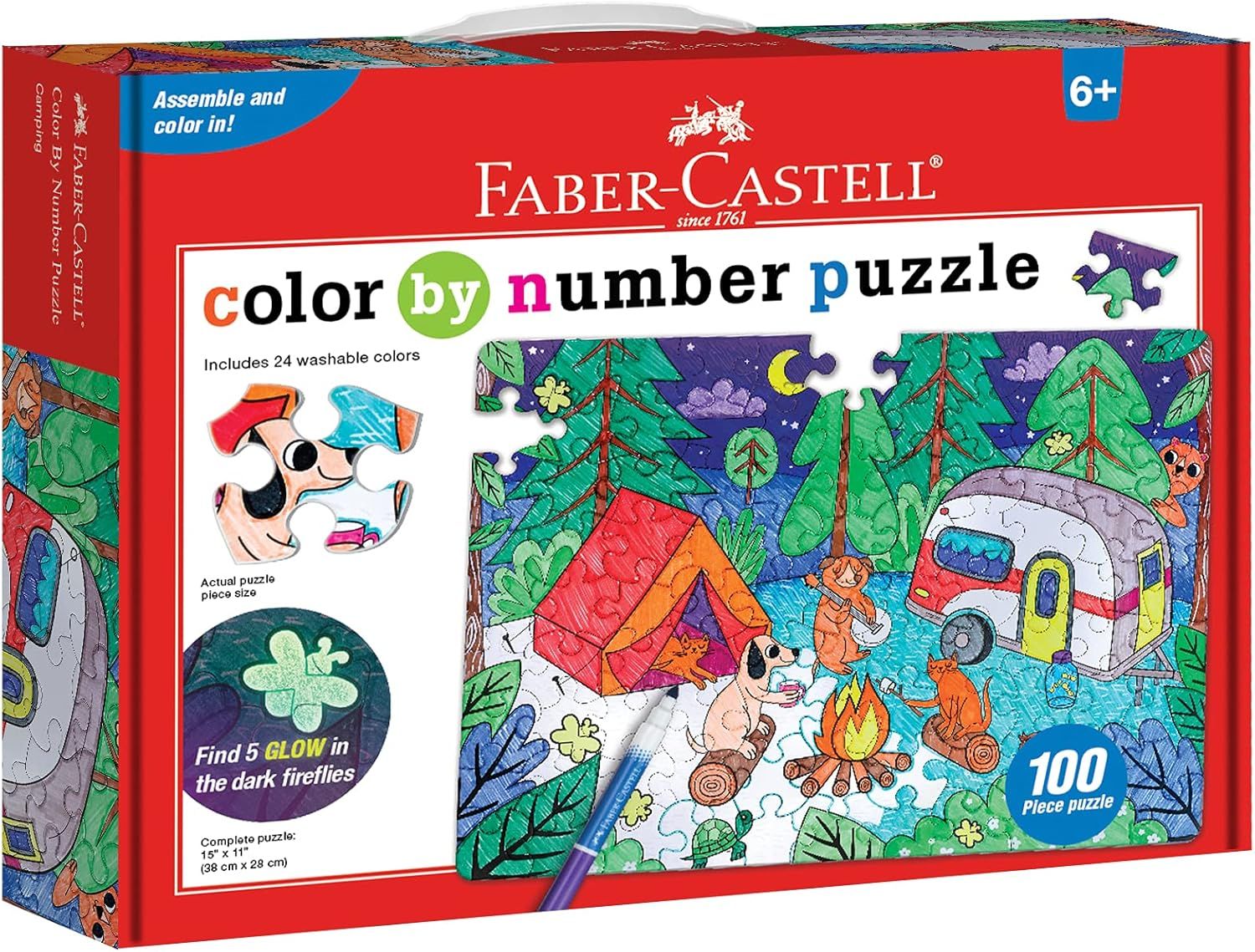 Faber-Castell Colour by Number Puzzle - Camping