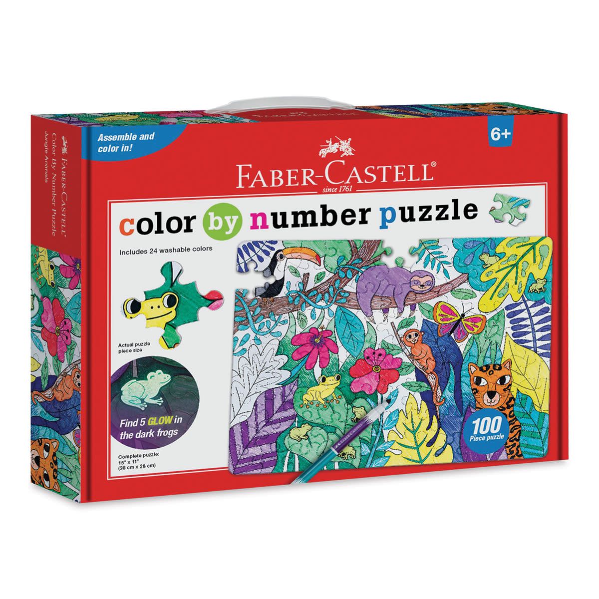 Faber-Castell Colour by Number Puzzle - Jungle
