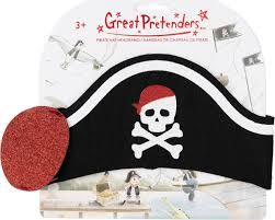 Great Pretenders Pirate Hat Headband &amp; Eyepatch, 2pcs