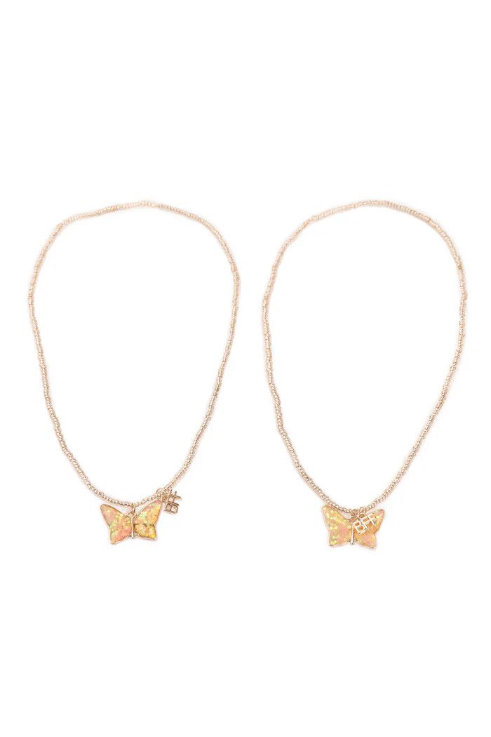 Great Pretenders BFF Butterfly Share &amp; Tear Necklace, 2pc
