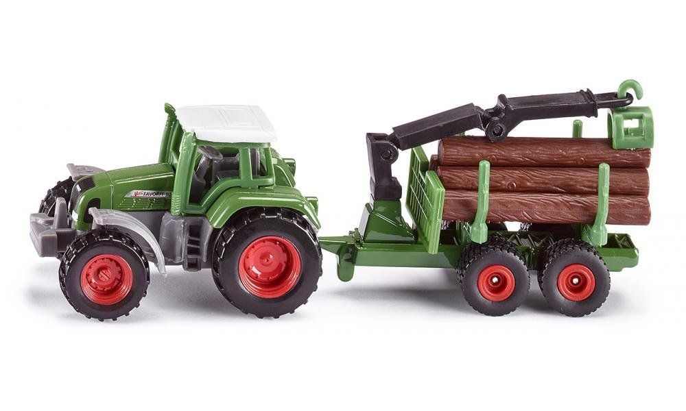 Siku Diecast  Tractor with Forestry Trailer