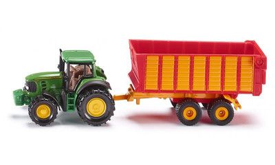 Siku  Diecast Claas Tractor with Silage Trailer