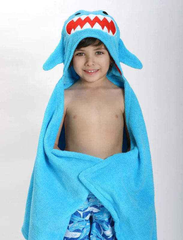 Zoocchini Terry Hooded Towel Shark