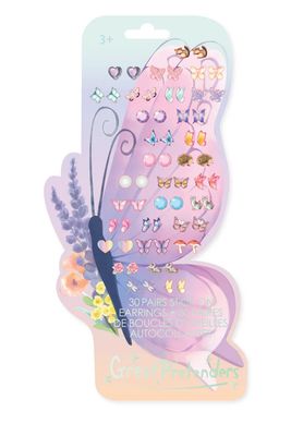 Great Pretenders Butterfly Sticker Earrings, 30 Pairs
