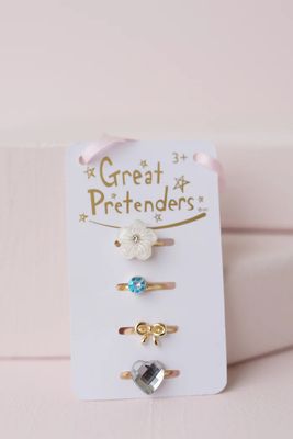 Great Pretenders Boutique Sassy Ring Set, 4pcs