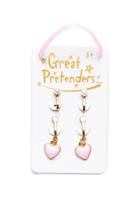 Great Pretenders Boutique Cute &amp; Classy  Clip on Earrings, 2 Sets