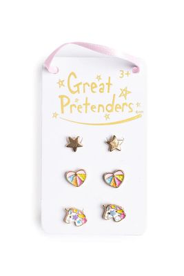 Great Pretenders Boutique Cheerful Studded Earrings, 3 Sets