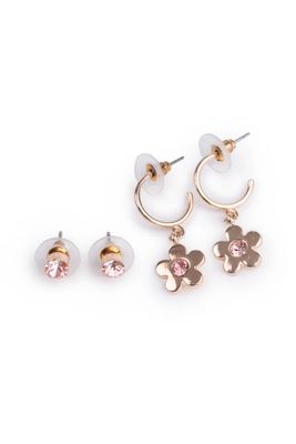 Boutique Chic Be Jewelled Blooms Earrings, 2 Sets