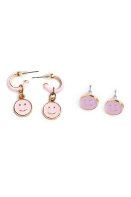 Boutique Chic All Smiles Earrings, 2 Sets