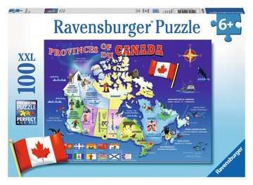 Ravensburger Canada Map 100 pc Puzzle
