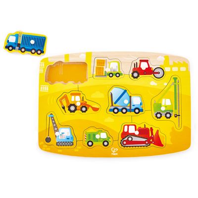 Hape Construction Peg Puzzle