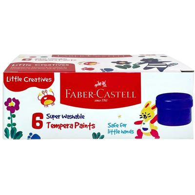 Faber-Castell Tempera Poster Colour 10 ml, set Of 6