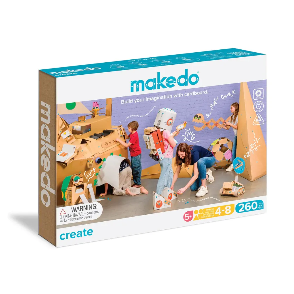 Makedo Carboard Construction System Create Kit