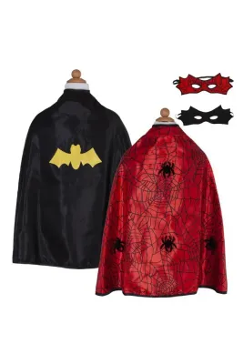 Great Pretenders Reversible Spider/Bat Cape with Mask