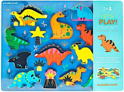 Crocodile Creek Dinosaur 16 pc Wood Puzzle