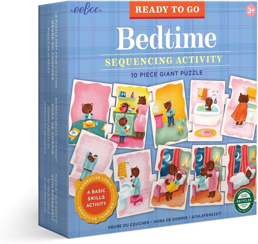Eeboo Ready to Go Puzzle Bedtime