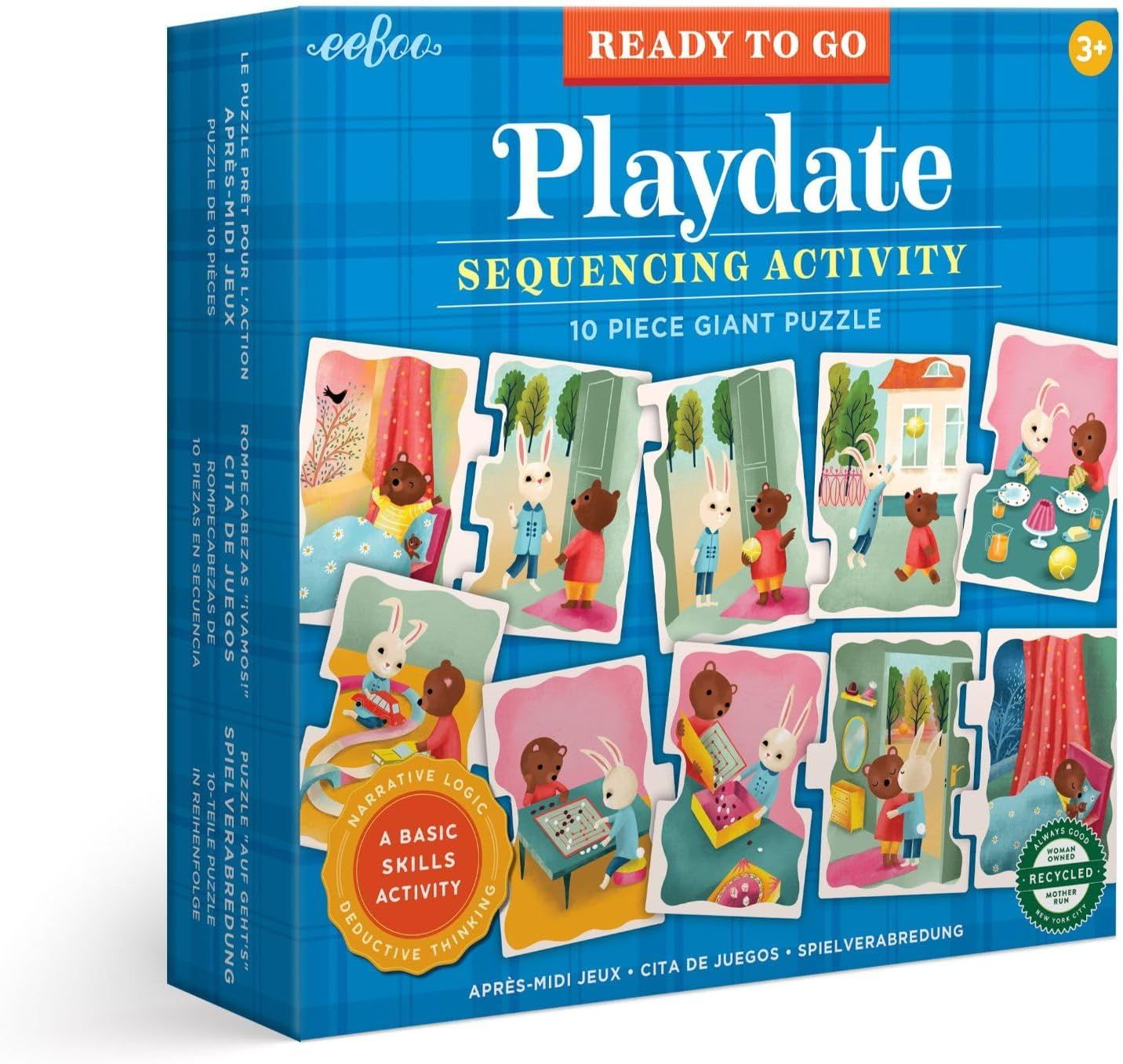 Eeboo Ready to Go Puzzle Playdate