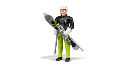 Bruder Skier with Accessories
