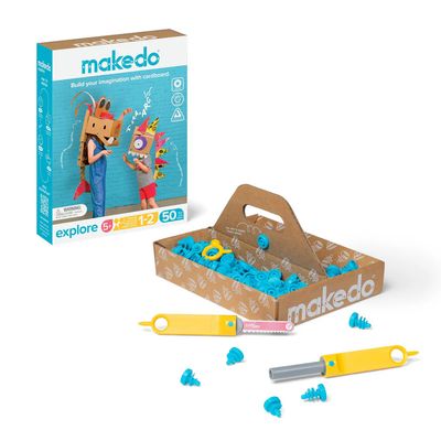 Makedo Cardboard Construction System Explore Kit