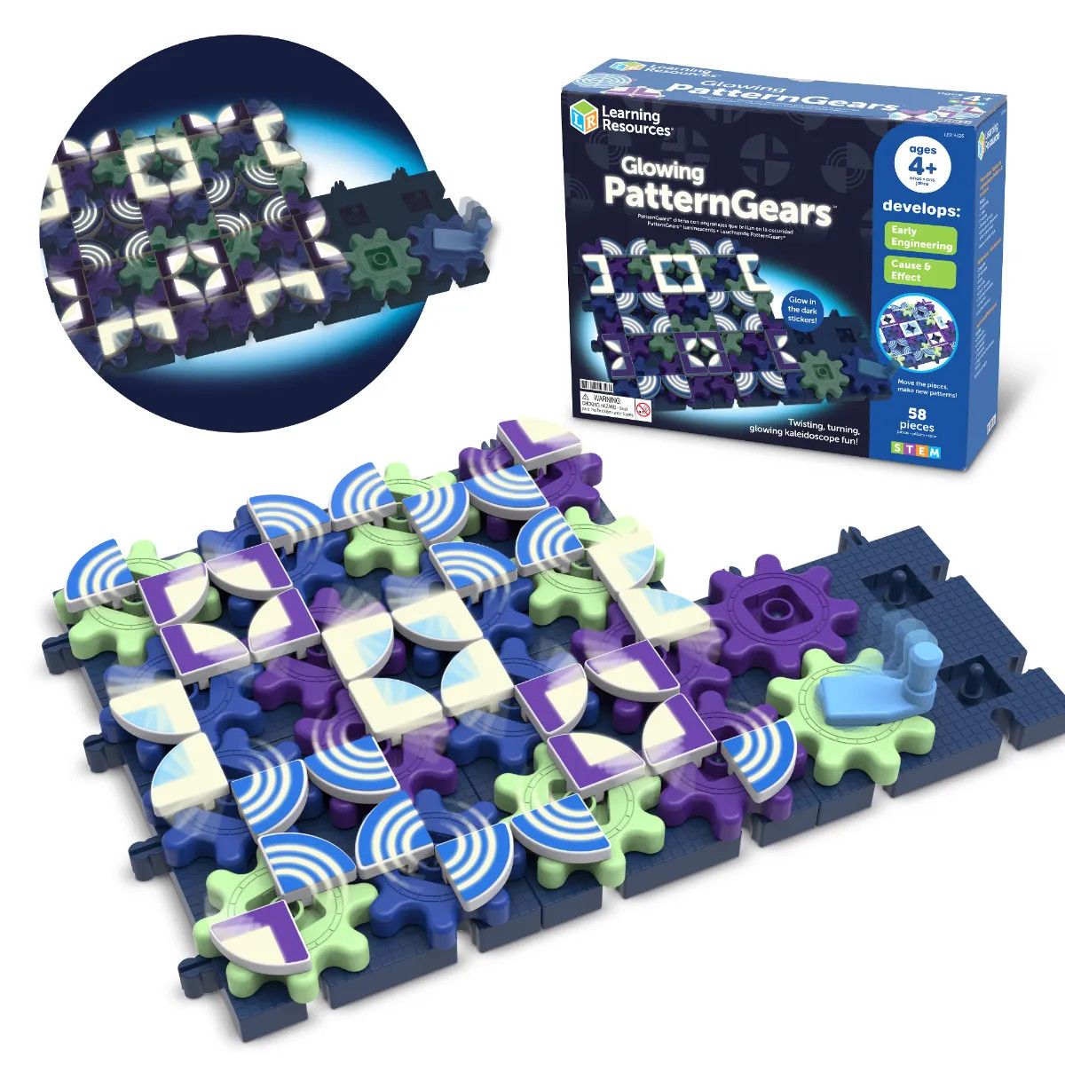 Learning Resources Glowing Pattern Gears