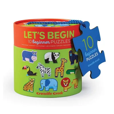 Crocodile Creek Let's Begin Jungle 2pc Puzzle