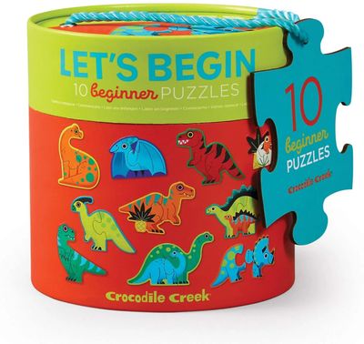 Crocodile Creek Let's Begin Dinosaurs 2pc Puzzles