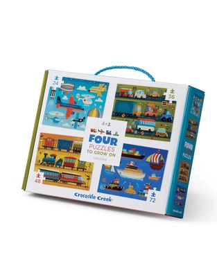 Crocodile Creek Four Vehicles Puzzles