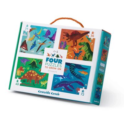 Crocodile Creek Four Dinosaurs Puzzles