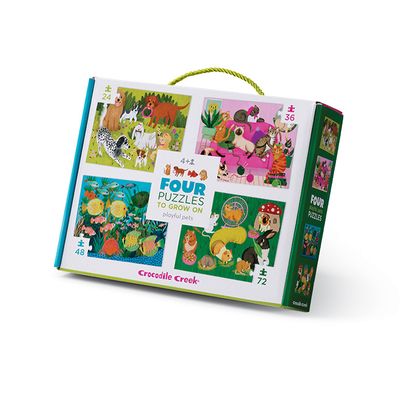 Crocodile Creek Four Playful Pets Puzzles